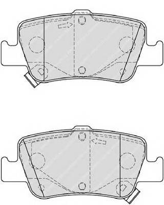 FERODO FDB4048 Комплект гальмівних колодок,