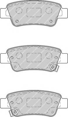 FERODO FDB4233 Комплект гальмівних колодок,