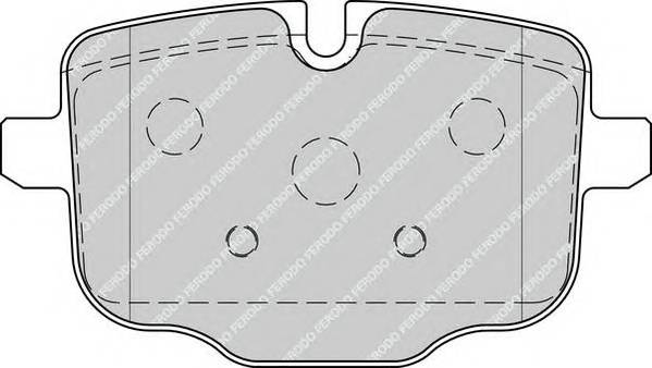 FERODO FDB4381 Комплект гальмівних колодок,