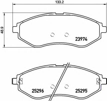 BREMBO P10057 KLOCKI HAMULC. CHEVROLET