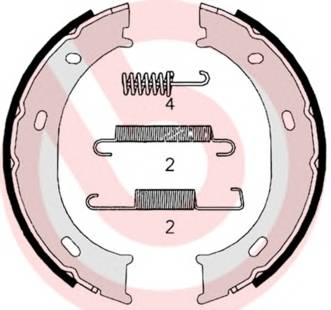 BREMBO S 50 510 Комплект гальмівних колодок,