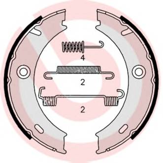 BREMBO S 50 512 Комплект гальмівних колодок,