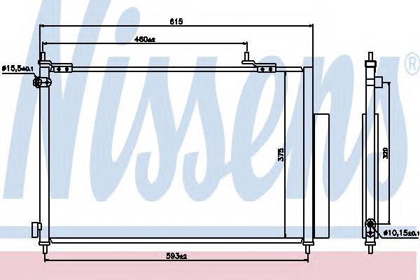 NISSENS 940062 Конденсатор, кондиционер