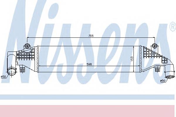 NISSENS 96532 Интеркулер