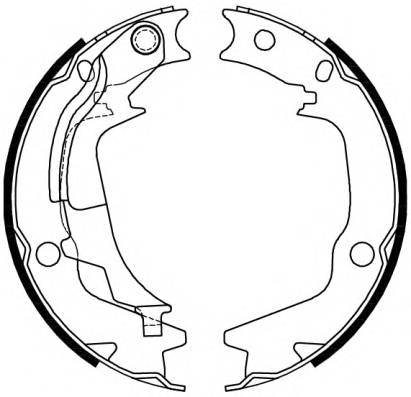 REMSA 4244.00 Комплект гальмівних колодок
