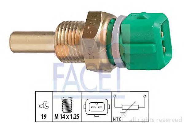 FACET 7.3204 Датчик, температура масла;