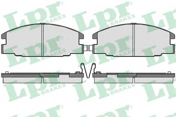 LPR 05P544 Комплект тормозных колодок,