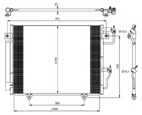 NRF 350049 Конденсатор, кондиционер