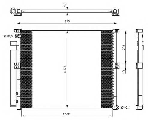 NRF 350050 Конденсатор, кондиционер