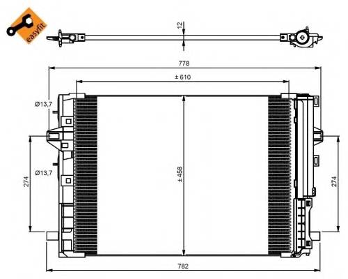 NRF 350081 Конденсер кондиціонера