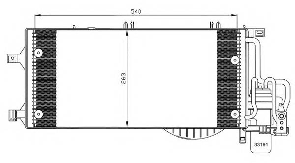 NRF 35528 Конденсатор, кондиционер