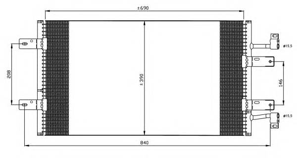 NRF 35900 Конденсатор, кондиционер