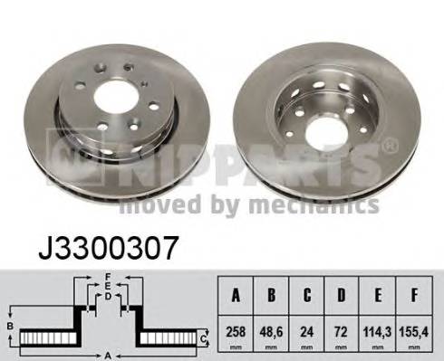 NIPPARTS J3300307 Тормозной диск