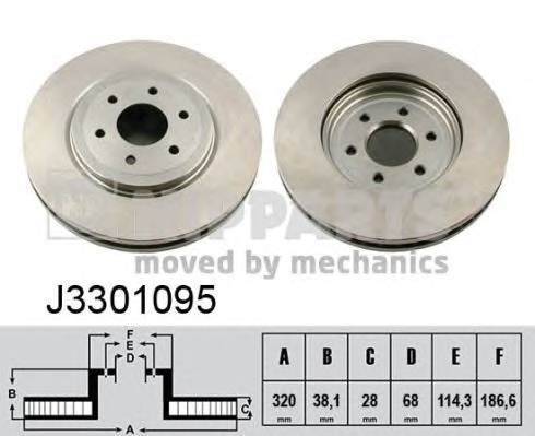 NIPPARTS J3301095 Гальмівний диск