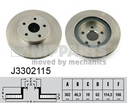 NIPPARTS J3302115 Гальмівний диск