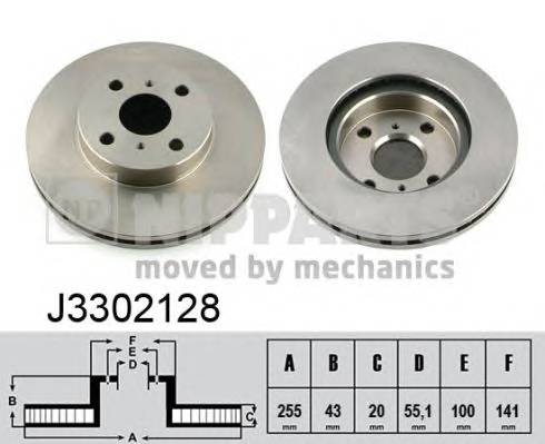 NIPPARTS J3302128 Гальмівний диск