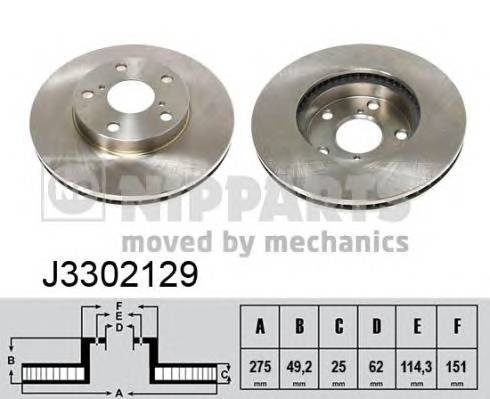 NIPPARTS J3302129 Тормозной диск