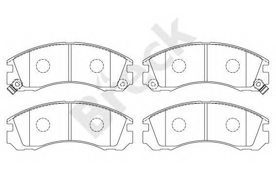 BRECK 213630070110 Дисковые тормозные колодки,