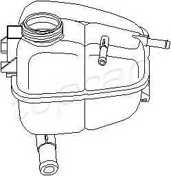 TOPRAN 205 699 Компенсационный бак, охлаждающая