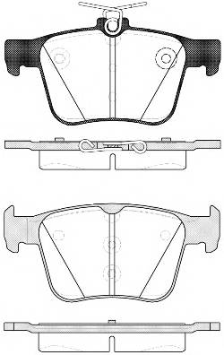 WOKING P14163.10 Комплект гальмівних колодок,