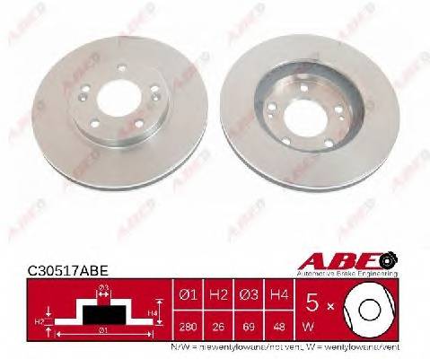 ABE C30517ABE Тормозной диск