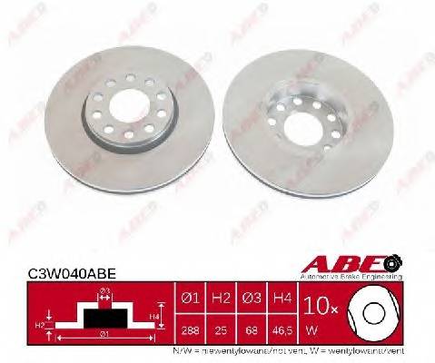 ABE C3W040ABE Тормозной диск