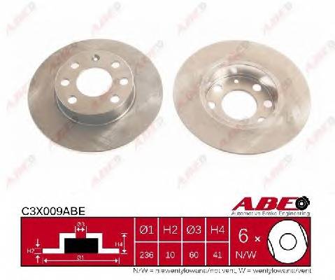 ABE C3X009ABE Тормозной диск