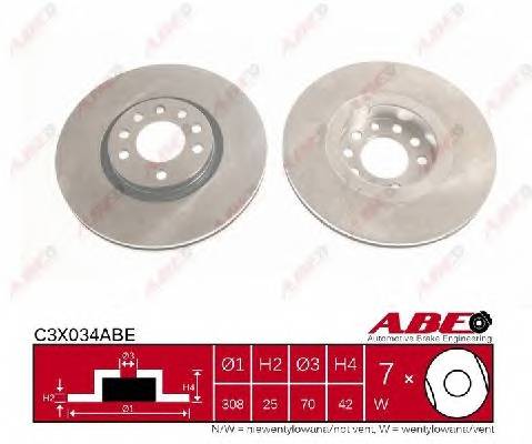 ABE C3X034ABE Гальмівний диск