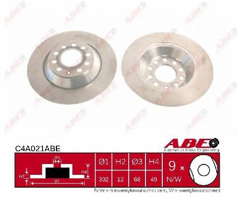 ABE C4A021ABE Гальмівний диск