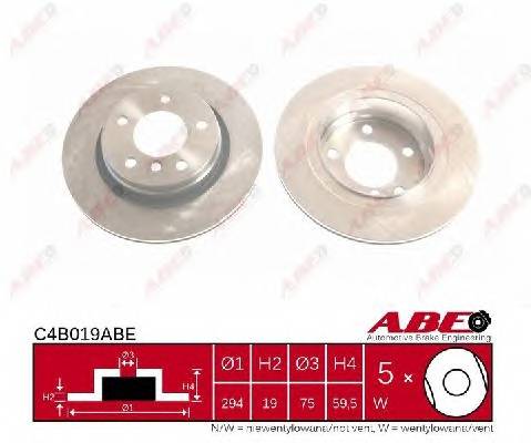 ABE C4B019ABE Тормозной диск