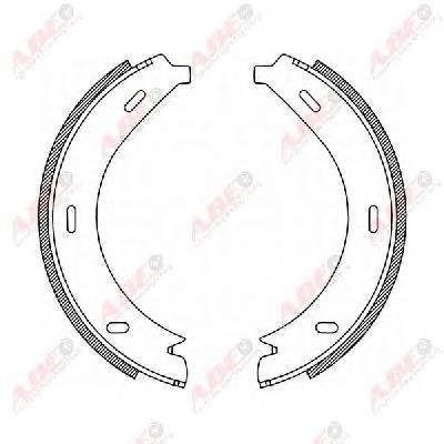ABE CRM005ABE Комплект гальмівних колодок,