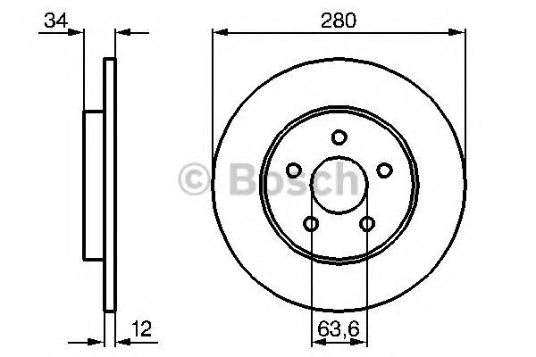 BOSCH 0 986 479 068 Гальмівний диск