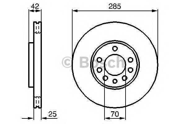 BOSCH 0 986 479 107 Гальмівний диск