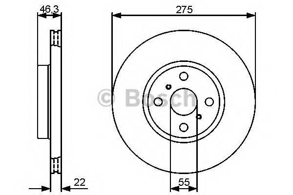 BOSCH 0 986 479 431 Тормозной диск