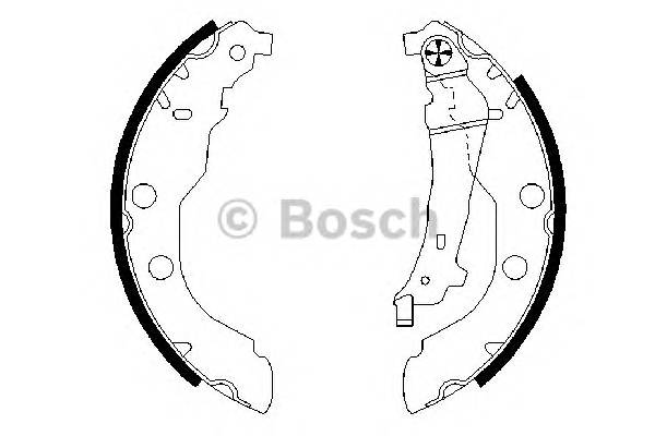 BOSCH 0 986 487 549 Комплект гальмівних колодок