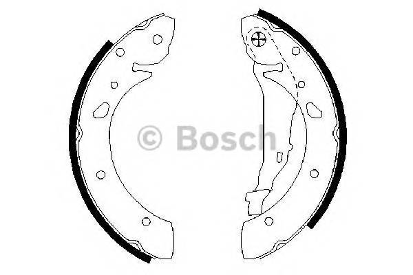 BOSCH 0 986 487 572 Комплект тормозных колодок