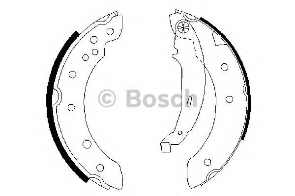 BOSCH 0 986 487 585 Комплект гальмівних колодок