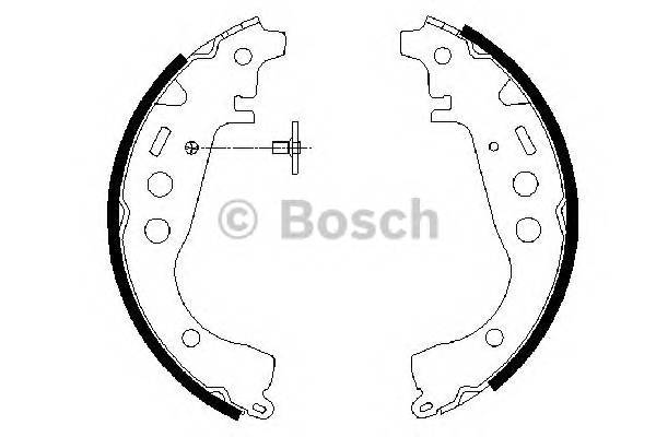 BOSCH 0 986 487 589 Комплект тормозных колодок