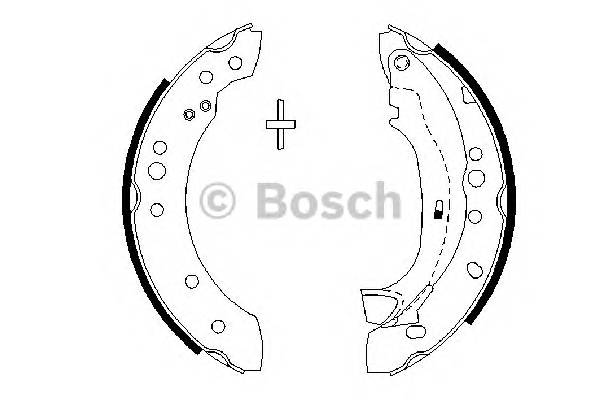 BOSCH 0 986 487 664 Комплект тормозных колодок