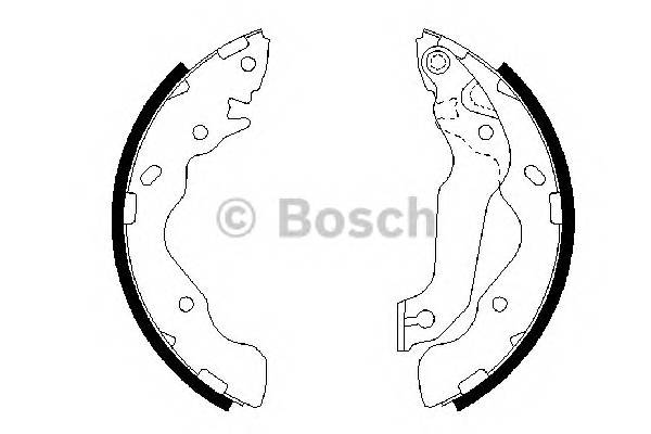 BOSCH 0 986 487 673 Комплект тормозных колодок