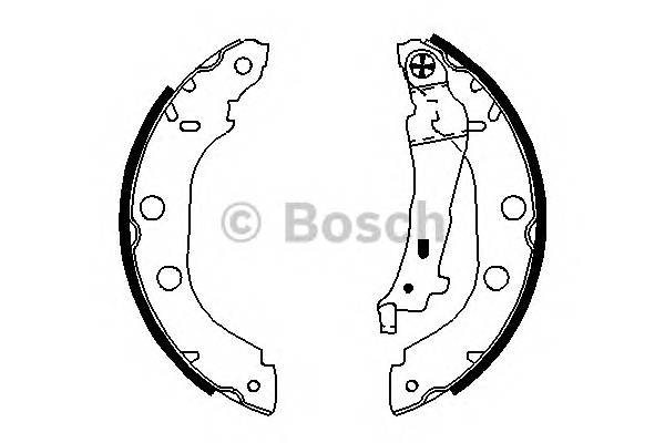 BOSCH 0 986 487 699 Комплект гальмівних колодок