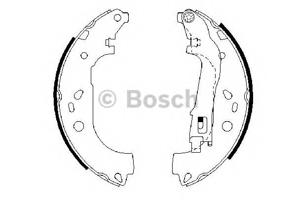 BOSCH 0 986 487 717 Комплект гальмівних колодок