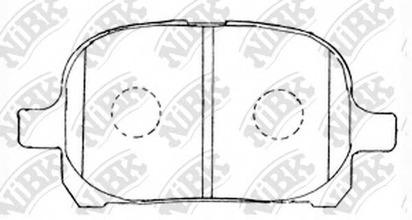 NiBK PN1401 Колодки гальмівні