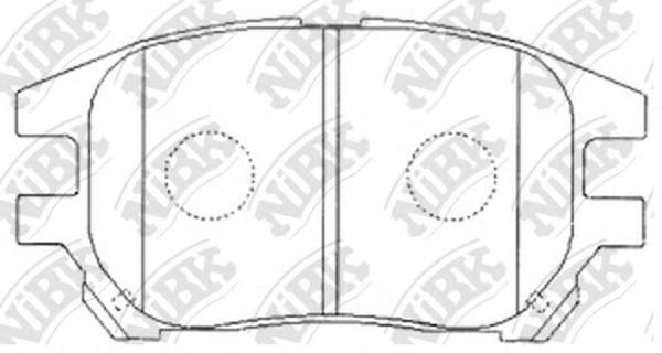 NiBK PN1481 Колодки гальмівні