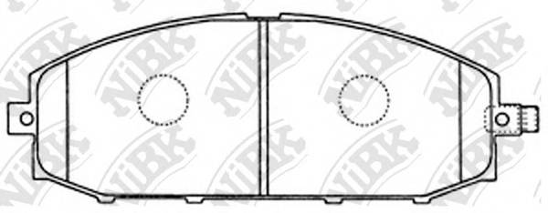 NiBK PN2413 Колодки гальмівні. дискові