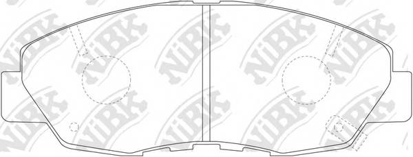 NiBK PN8484 Колодки гальмівні дискові