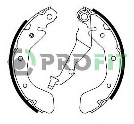 PROFIT 5001-0750 Колодки гальмівні барабанні