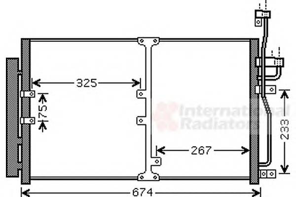 VAN WEZEL 37005425 Конденсатор, кондиціонер