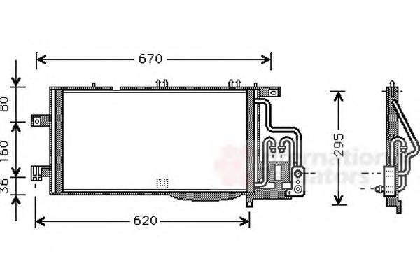 VAN WEZEL 37005310 Конденсатор, кондиціонер