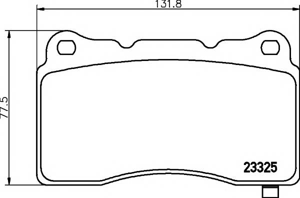 TEXTAR 2332501 Комплект гальмівних колодок,